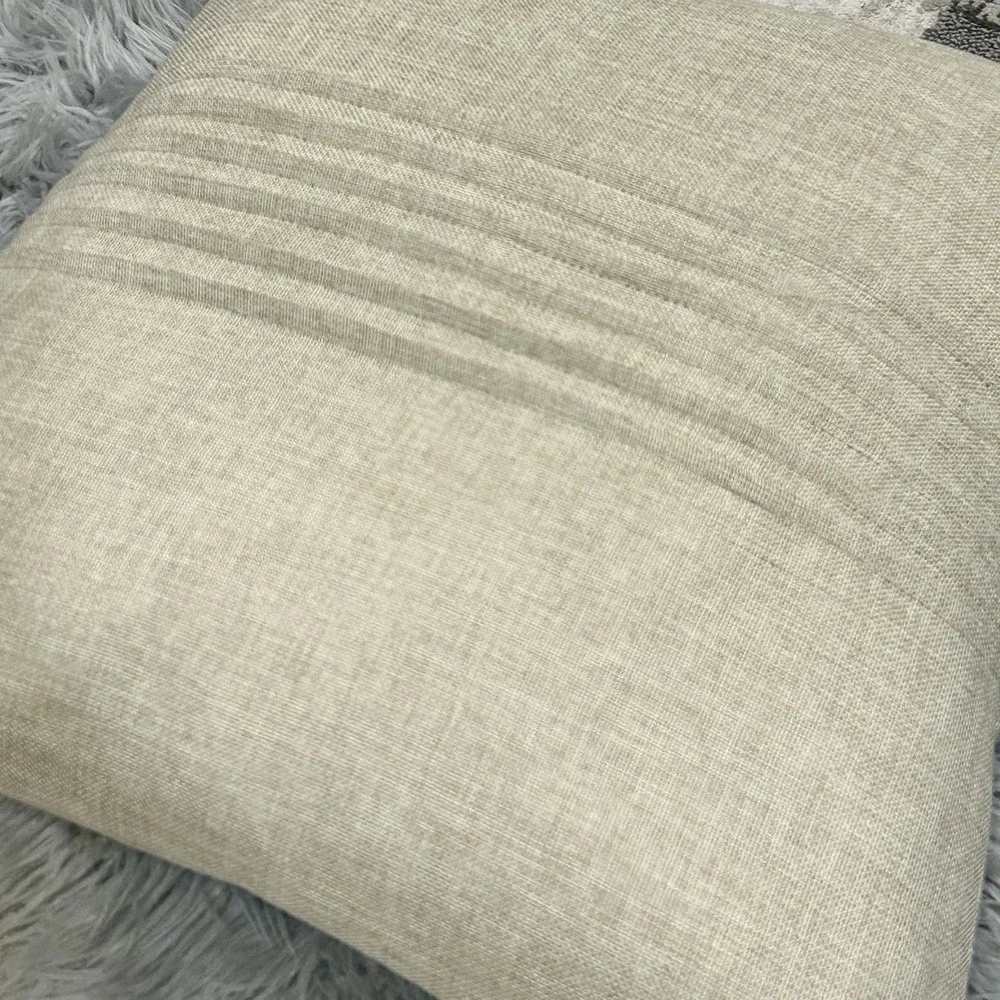 Natural‎ Linen Tan Ruched Decorative 18